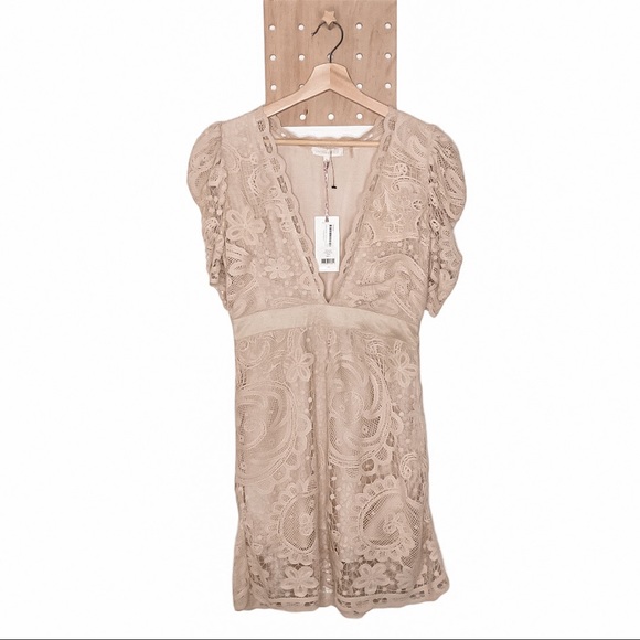 NWT LOVESHACKFANCY DANIELA LACE MINI DRESS - Picture 7 of 12
